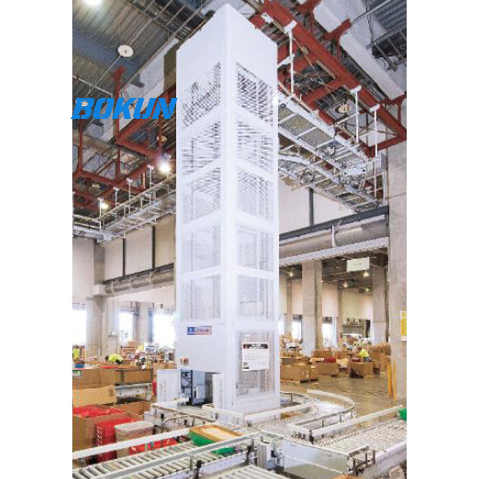 Electric Vertical Lift Conveyor C Type Continuous Pallet Carton ...