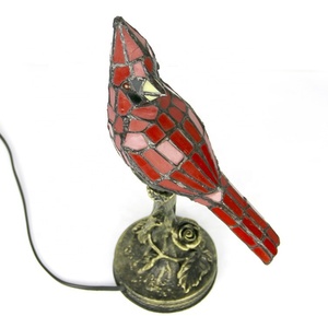 LongHuiJing Eco-Friendly Simple Flexible Dome Stained Glass Bird Accent Lamp with E14 Base AC Powered - Product Image 3