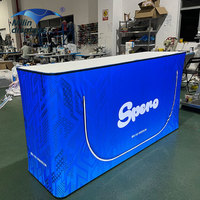 Comptoir de salon rétro-éclairé BrightLine Comptoirs éclairés par LED Table de réception Présentoir de marque