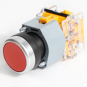 Interrupteur à bouton-poussoir LA39-B2-11g IP65 10A en plastique et laiton, type plat autobloquant, contrôle industriel - Product Image 2