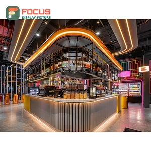 ตู้โชว์ร้านกาแฟมืออาชีพ ตู้โชว์ไม้ลามิเนตสำหรับร้านค้าปลีก ตู้โชว์ร้านกาแฟเชิงพาณิชย์ - Product Image 5