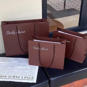 Wholesale Durable Holidays Hats Shoes Clothing Extra Large <strong>Wine</strong> Red Gift Packaging <strong>Bags</strong> with Ribbon Luxury Shopping Paper <strong>Bag</strong> - Product Image 2