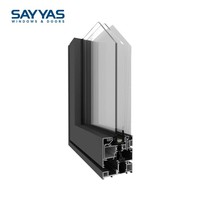 Ventana Corredera de Aluminio de Seguridad Resistente a Impactos Sayyas JE86-TS, Vidrio Resistente a Impactos, Moderna, para Sala de Estar o Villa
