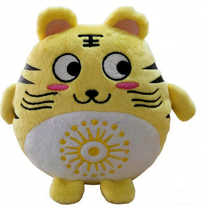 Peluche de tigre personalizado, peluche de tigre amarillo, peluche de tigre adorable, peluche de tigre redondo - Product Image 3