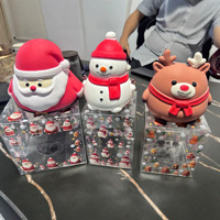 Jouet Squishy Père Noël à Remontée Lente, Cadeau de Noël pour Enfants, Remplissage de Chaussette, Faveur de Fête