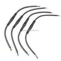 Connecteur de câble adaptateur étanche M10 IP67 à 2 broches, longueur personnalisée, boîtier en aluminium et PVC, 5A, fils en cuivre mâle/femelle, connexions de fils
