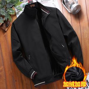 Giacca da Uomo alla Moda con Colletto Rialzato, Chiusura con Cerniera, <span class=keywords><strong>Abbigliamento</strong></span> Casual Trendy <span class=keywords><strong>per</strong></span> <span class=keywords><strong>Giovani</strong></span> e Mezza Età - Product Image 6