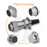 Weipu connecteur 200V 4Pin mâle femelle 5A/10A/30A métal câble circulaire connecteur IP67 étanche fil connecteur