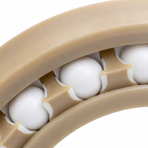 ตลับลูกปืนเม็ดกลมร่องลึก 6008 40x68x15 มม. วงแหวน PEEK ลูกบอลเซอร์โคเนีย กรง PEEK PTFE - Product Image 6