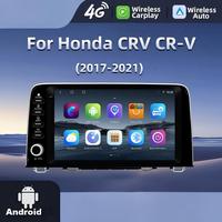 Autoradio Android 15 de 9 pouces pour Honda CRV (2017-2021) - GPS Android Auto Stéréo sans fil Écran tactile WiFi intégré Audio haute résolution