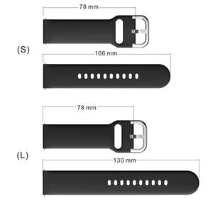 सैमसंग गैलेक्सी के लिए स्टाइलिश सिलिकॉन घड़ी बैंड 4 क्लासिक और गियर एस 3 - 20/22 मिमी फिट 42 मिमी, 45 मिमी, 46 मिमी मॉडल - Product Image 6