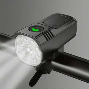 Luce Anteriore <span class=keywords><strong>Ricaricabile</strong></span> per Bicicletta Jayhwan <span class=keywords><strong>Torcia</strong></span> da Ciclismo Notturno con Funzione Antipioggia Luce per Mountain Bike - Product Image 1