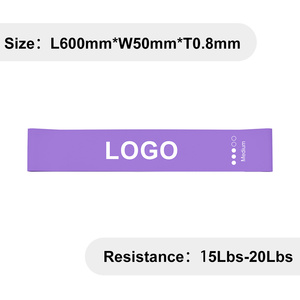 Hot Selling Purple Color Latex Resistance Loop Exercise <b>Band</b> For <b>Workout</b> and Training <b>Band</b> with Carry Bag - Product Image 4