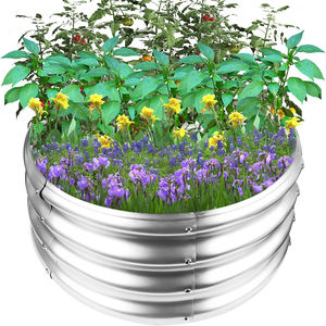 وحدة تخزين خارجية أنيقة معدنية مرتفعة ، أواني زهور ، مزارعي قطع أراضي الحدائق - Product Image 2