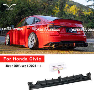 Yofer mồi tự động phụ tùng phổ 11th gen phụ kiện xe hơi Spoiler khuếch tán bumpers cho <span class=keywords><strong>Honda</strong></span> <span class=keywords><strong>Civic</strong></span> - Product Image 2