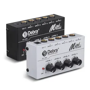 Console de mixage à 4 canaux, mélangeur Audio numérique stéréo pour l'enregistrement sur réseau DJ, diffusion en direct, karaoké