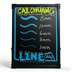 Pennarelli a Gesso Liquido Professionali con Punta Piatta 10mm, a Base d'Acqua, Non Tossici, per Vetri Auto, Specchi - Product Image 5