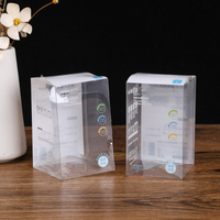 Boîte-cadeau transparente rectangulaire en pvc de grande taille, à la mode, personnalisée