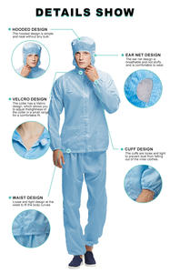 Vêtements de travail antistatique réfléchissants industriels personnalisés vêtements de sécurité incendie Hoodies combinaison résistant à l'électricité statique - Product Image 4