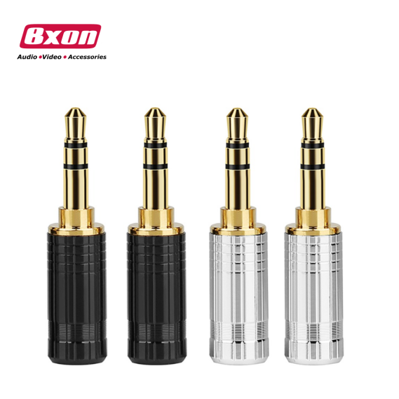 Gold Plated 3.5mm Stereo Plug 1/8" Audio Jack Connector