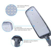 KCD 20w 30w 50w 100w 150w 300w 500w Lampadaires LED SMD originaux en aluminium à haut lumen, éclairage public commercial, rues LED