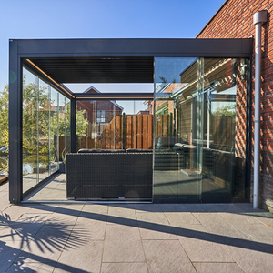 <span class=keywords><strong>Solarium</strong></span> élégant autoportant en aluminium et fer forgé avec verrière pour <span class=keywords><strong>espace</strong></span> de vie extérieur - Product Image 4