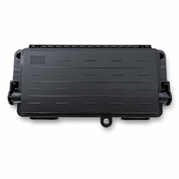 Boîtier de protection de câble de descente FTTH étanche IP65, type mini en ligne, 1 entrée 1 sortie 6 ports, avec protection de fibre