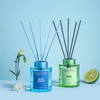 Diffuseur à roseaux personnalisé de luxe 120 ml – Coffret cadeau d'aromathérapie aux huiles essentielles – Désodorisant d'ambiance haut de gamme parfumé pour la maison et la pièce, idéal pour la décoration