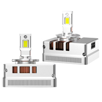 Phare de voiture LED série D, ampoule de phare LED D1S D2S D3S D4S D5S D8S, phare LED à 2 tubes en cuivre, 150W, super lumineux