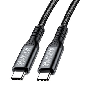 Câble de données Pengqiao Type-C vers Type-C 80 Gbps 16K USB5 5A à charge rapide, en nylon tressé, pour ordinateur - Product Image 4