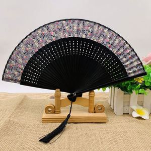 Abanicos de Bambú Hechos a Mano para Mujer, Pequeños, de Tela, Venta al Por Mayor - Product Image 4