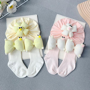 Ensemble <span class=keywords><strong>bonnet</strong></span> pour bébé foetal printemps été chaussettes amusantes dessin animé <span class=keywords><strong>bonnet</strong></span> pour bébé nouveau-né ensemble de chaussettes <span class=keywords><strong>bonnet</strong></span> - Product Image 2