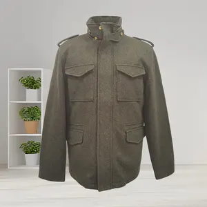 Factory Manufacturer Supplier Blank Warm Oversized Jacket Mens Overcoat Winter Mens Trench Coat