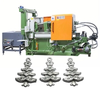 Machine de moulage par injection automatique à chambre chaude 130T en alliage de zinc avec moteur PLC pour moulage de précision horizontal