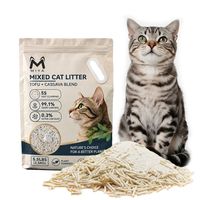 Litière pour chat parfumée naturelle importée, à base de plantes, sans décoloration, avec fixation de la fragrance sous pression
