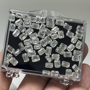 Qinglong Jewelry 1ct 1.5ct 2ct 3ct White Lab Grown Diamond Fancy Cut HPHT CVD Emerald Cut IGI Certified - Product Image 3