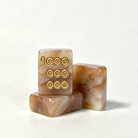 Tuiles de Mahjong personnalisées en résine à texture de jade, jeu de Mahjong américain, tuiles de Mahjong personnalisées en gros