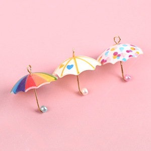 Pendientes de Resina con Diseño de Paraguas Miniatura Kawaii para el Verano - Product Image 2
