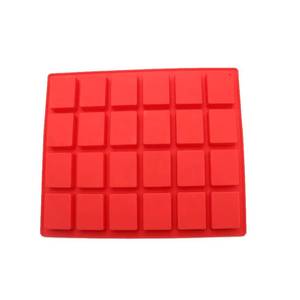 24-Cavity Silicone Baking <b>Mold</b> Disposable Heat-Resistant Ice Cube Tray for Biscuit Chocolate Butter <b>Cake</b> Decorative Tool - Product Image 2
