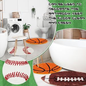 3 Pcs Tapis de sport <span class=keywords><strong>Football</strong></span> Tapis de sport antidérapant Tapis décoratif Tapis d'intérieur pour <span class=keywords><strong>chambre</strong></span> à coucher Salon Décoration - Product Image 4