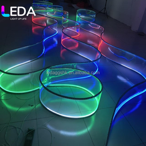LEDA Solid Color Gradient Super Long Spiral Luminous Flexible Banquet Hall Waterproof Outdoor Technology Chandelier <b>Ribbon</b> - Product Image 6