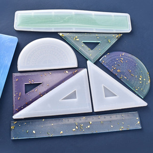 <span class=keywords><strong>Moule</strong></span> en <span class=keywords><strong>silicone</strong></span> YS DIY pour la fabrication de <span class=keywords><strong>bijoux</strong></span> en résine époxy, règle triangulaire, rapporteur, outil manuel, fournitures scolaires - Product Image 1