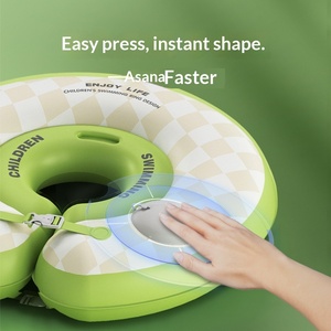 Nouvelle bouée de natation pour bébé en forme de dessin animé, bouée gonflable pour enfants, bouée de cou, bouée de sauvetage, protection de l'environnement, PVC - Product Image 3