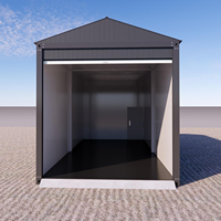 Maison conteneur préfabriquée respirante de 20 pieds avec toit à pignon, maison/bureau modulaire portable pour hôtels et immeubles de bureaux