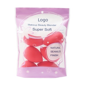 Set di 6 Spugne per Trucco Senza Lattice 6*4cm, Utilizzabili a Secco e Bagnato, Forma a Goccia d'Acqua con Bordo Smussato - Product Image 5