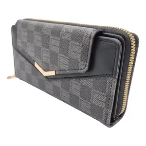 Portafoglio Mini stile semplice classico da donna 5 porta carta di separazione chiusura aperta da donna borsa RFID protetta corta in Nylon poliestere - Product Image 3