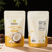 Sachets refermables en plastique pour biscuits au chocolat personnalisés, chips de noix de coco, snacks exotiques, chips de banane, noix de coco, pommes de terre, sachets Mylar