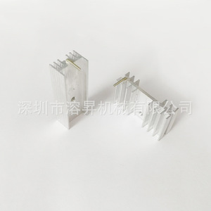 Profil de dissipateur thermique en alliage d'aluminium Melt Eruption, 90 degrés, en forme de U, en forme de L, avec trou traversant pour montage - Product Image 1