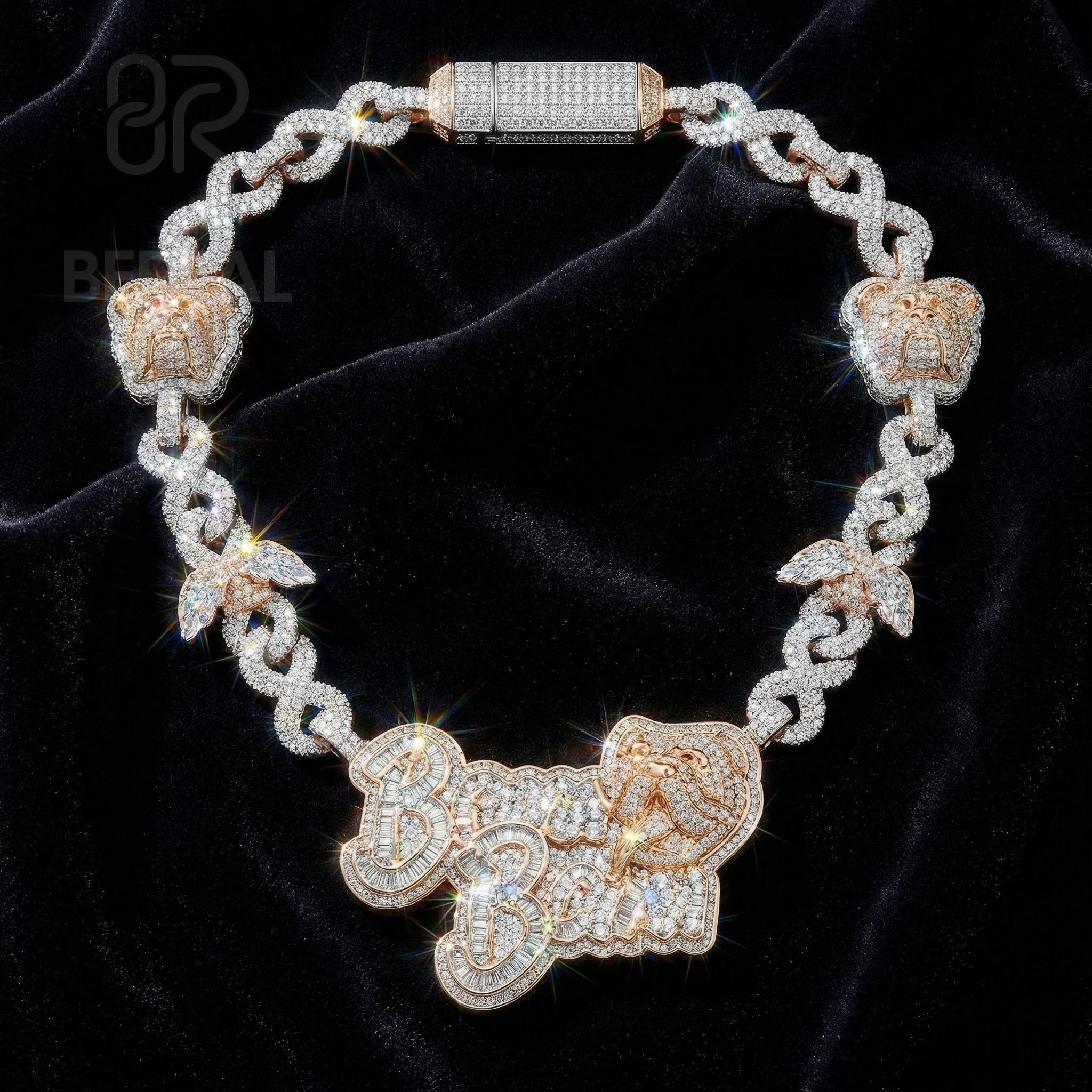 Moissanite + S925 de 3 pouces