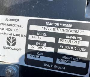 Tracteur agricole New Holland T6.180 2021, 150 CV, 4 roues motrices, avec moteur FPT 6,7 L et commande électrique pour une agriculture haute performance - Product Image 4